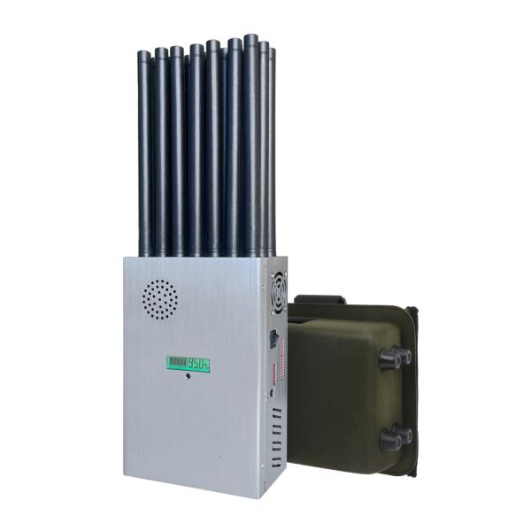 New design 21 antennans portable signal jammer blocking WIFI 6E and mobile phone 2G, 3G, 4G, 5G and GPS, WIFI, UHF, VHF, RF,LOJACK signals with new