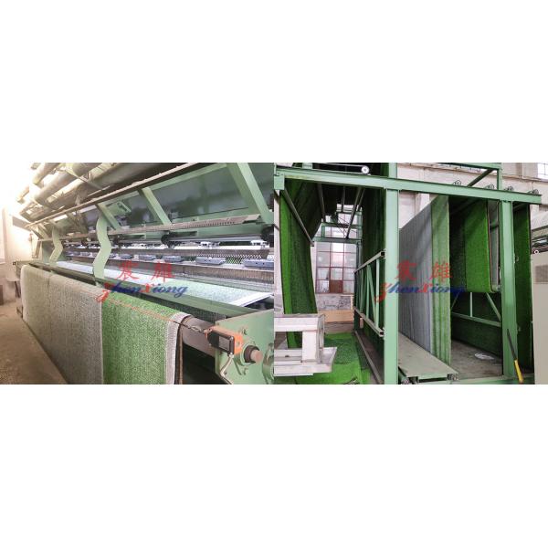 Automation Artificial Grass Making Machine with 7200 × 1500 × 3000mm Dimension and 20 - 55 mm Yarn Height for Long Lasting Color