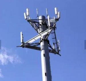 Quality 4G Steel Monopole Tower For Telecommunication Industry for sale