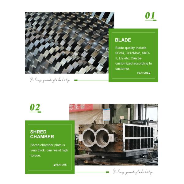 Multifunctional Plastic Shredder Machine for Wood Chipper Blade Shredding