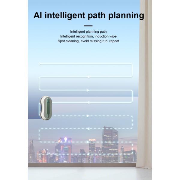 2.4G Remote Control Skyscraper Window Cleaner Robot Border Detection Smart Clean Window Cleaning