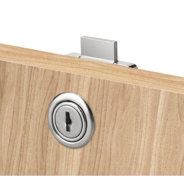 Smooth Swtich Cabinet And Drawer Locks Corrosion / Rust Prevention With Zinc Alloy Material