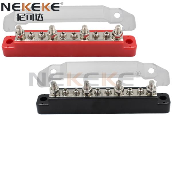 M6 Terminal Studs Marine Bus Bar , PA66 Base 10 Way Power Distribution Block