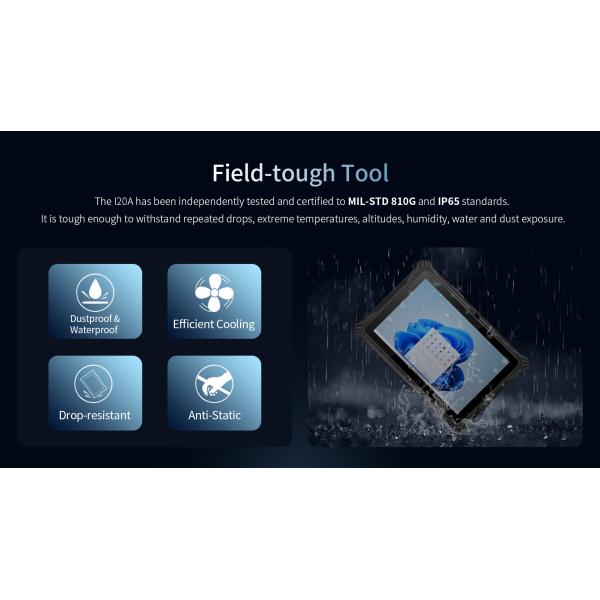 Private Mold 12 Inch Rugged Industrial Tablet Computer with GPS and Waterproof Design