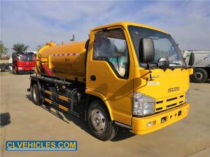 Quality ISUZU 100P 98Hp Sewage Pump Truck 200-400 Liters Stainless Steel Material for sale