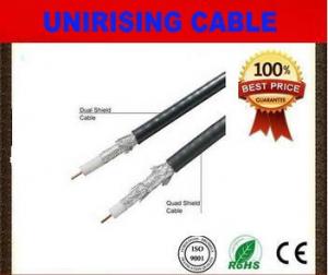 Quality FEP Insulation Plenum RG6 3GHZ Coaxial Cable Quad - Shield with CMP PVC for sale
