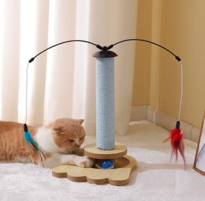 Quality Interactive Cat Scratcher With Tracking Interactive Toys Vertical Scratcher For Indoor Cats for sale
