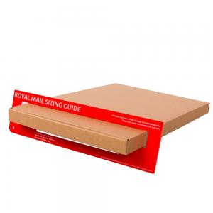 China Custom Logo Printing Postage Thin Mailing Box Cardboard Royal Mail Large Letter Box on sale