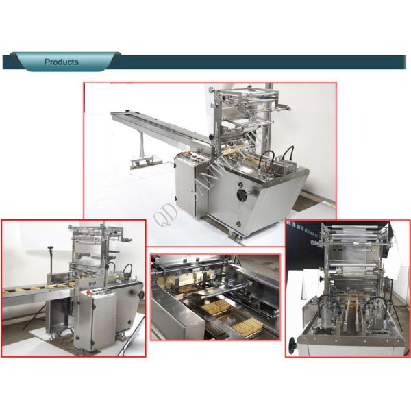 Biscuit Semi Automatic Wrapping Machine Over Wrapping Shrink Film Packaging