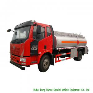 Quality FAW 9CBM Petroleum Oil Tanker Truck For Transport With 3 Persons Seater for sale