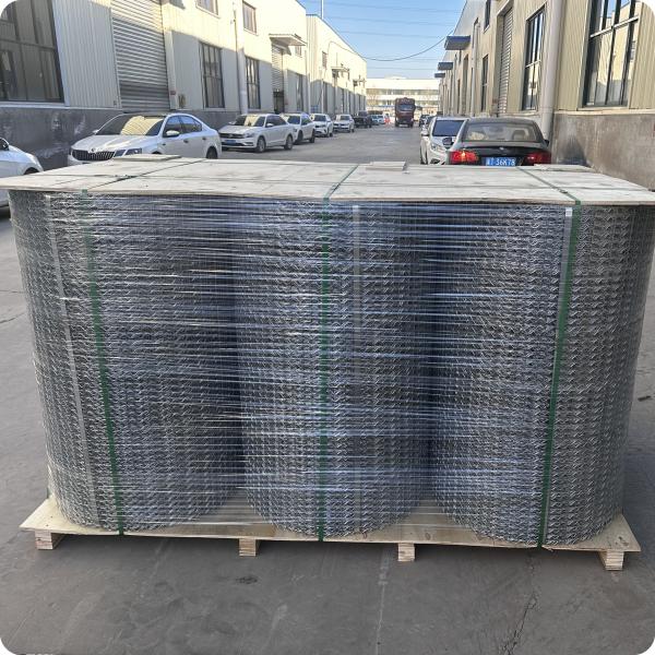 Galvanized Wire Reinforced Pipeline Coating Mesh RFSM-L 8 Lines 1.66mm-2.85mm Wire Diameter