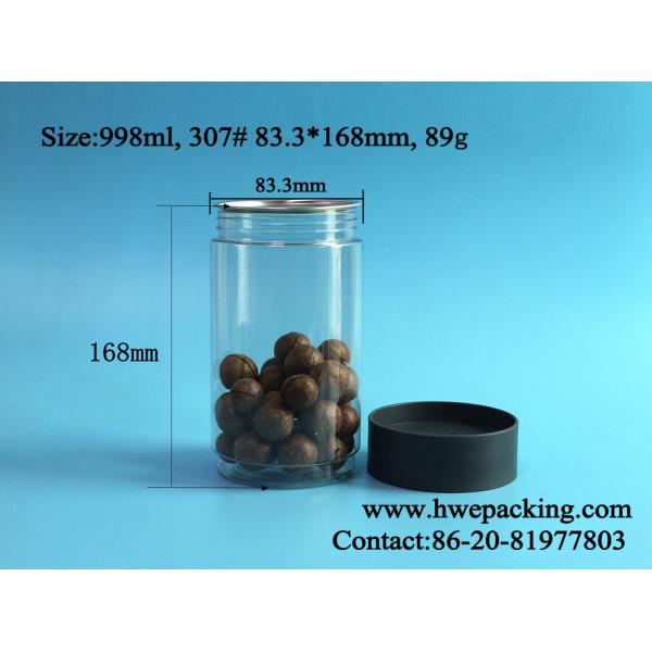 438ml 998ml Round Plastic Jars 168mm Height Customize Color