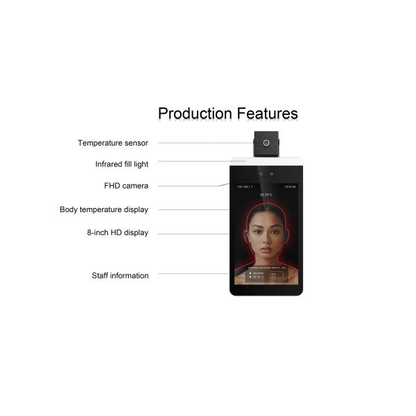 Digital Flatbed Scanner Face Recognition Thermometer Floor Standing