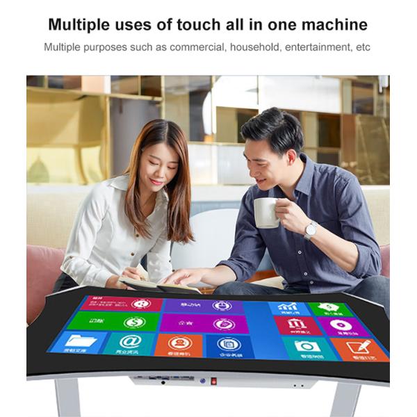 ZXTLCD 43 Inch HD smart interactive touch table multitouch coffee table computer for sale