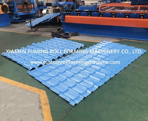 Hydraulic Roof Tile Roll Forming Machine Powerful PLC Control
