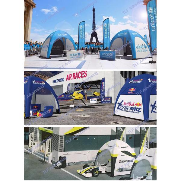 Small Inflatable Advertising Tent , Inflatable Tailgate Tent Commercial Grade Sewing Style