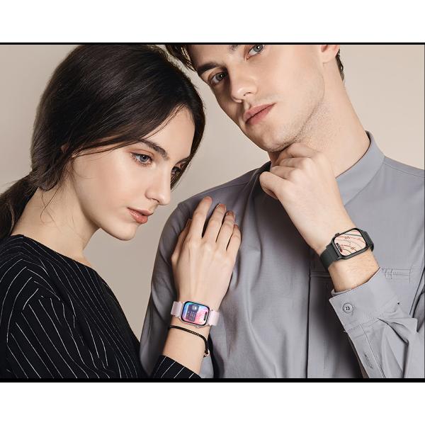 Workout Modes Square Shape Smart Watch Power saving Rectangle Shape Smart Watch