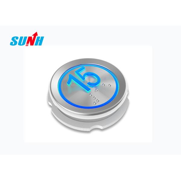 Zinc Alloy + Bright Chromium Plating Push Button For Elevator