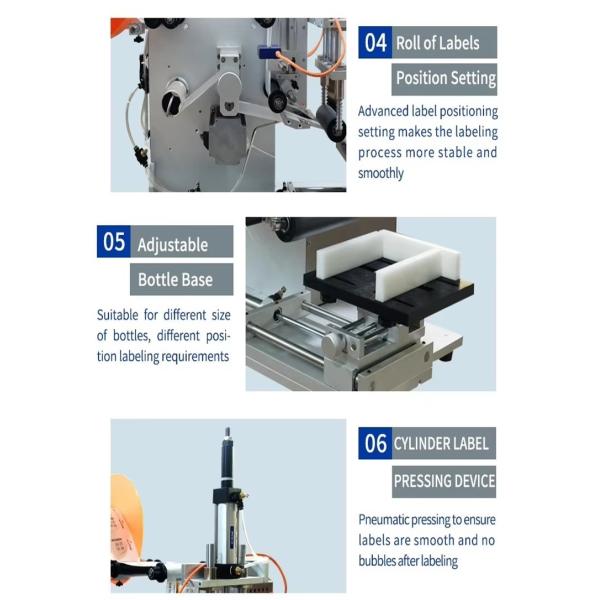 New Style Design 50Ml Refillable Home Aromatherapy Flat Glass Bottles Manual Flat Labeling Machine