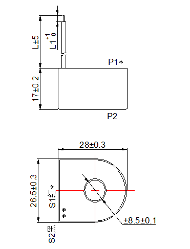 Electricity Meter Use Single Phase Current Transformer 40 - 80A Max Current Load