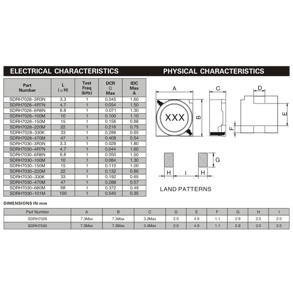 Shield Power Choke Coil SMD Power Inductors Fixed Type