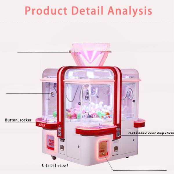 Professional Grade Claw Game Machine Easy Control With Metal Frame
