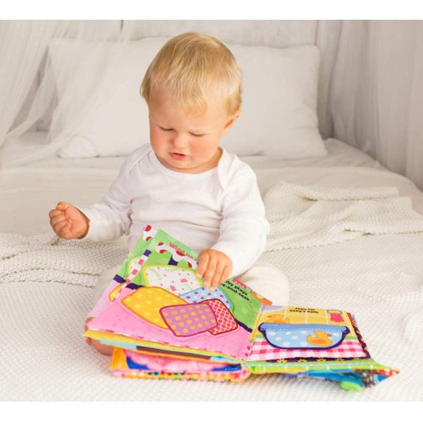 BSCI Polyester 9 Sensory Items Activity Books For Infants