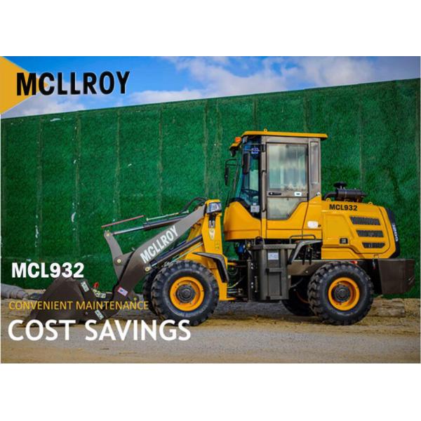 Mini Wheeled 2ton Front End Loader Articulated 1350mm Dump height