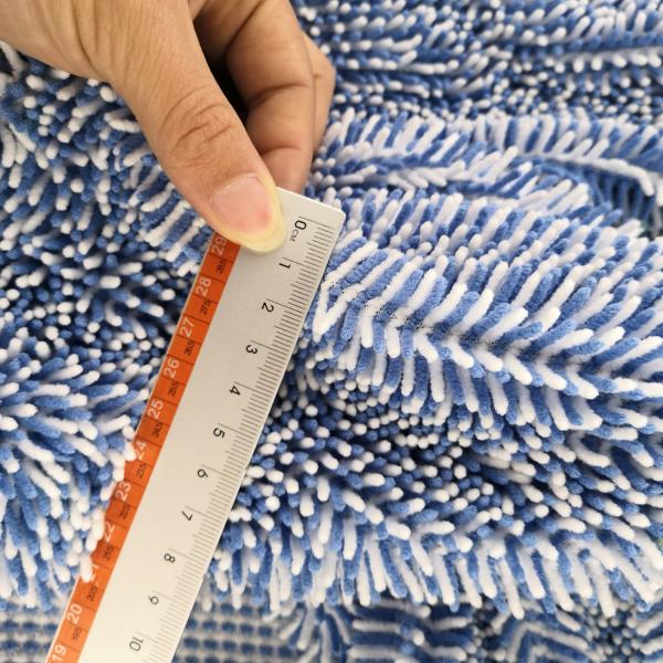 1cm Pile Height Polyester Microfiber Fabric Roll For Chenille Cleaning