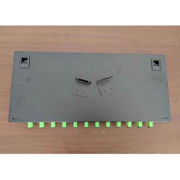 12 Ports Fiber Patch Panel ODF 1U Optical Fiber Terminal Box SC Pigtail Adapter