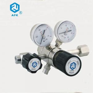 Quality CGA 330 Dual Stage CO2 Gas Pressure Regulator High Pressure With  Filter Inside for sale