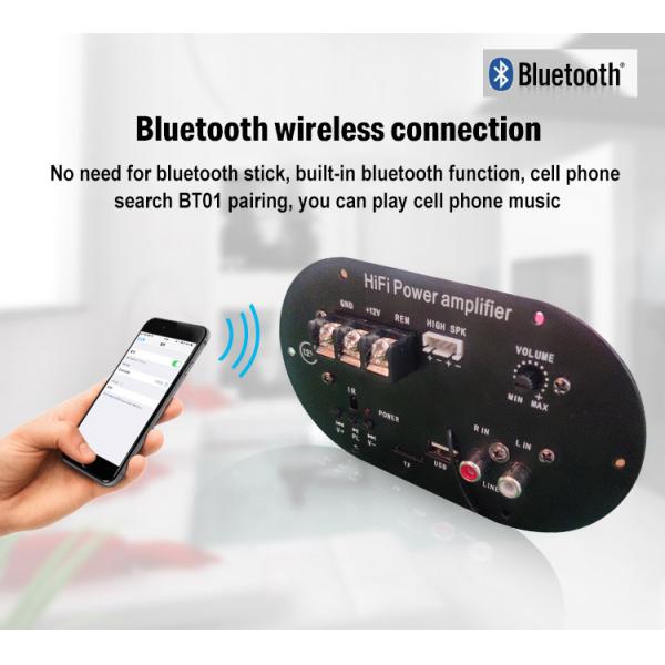 50W Subwoofer Tube TF Card BT Mainboard Audio Accessory CAR AMPLIFIER Private Mold NO