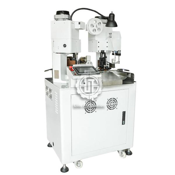 Fully Automatic Two Head Terminal Electronic Wire Striping Belt Pressing Machine Crimper At Both Ends Of The Peeling End