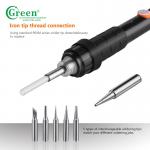 Household Tool Soldering Iron Kit / Set 11 in 1 60W 200 - 450℃ Green K019