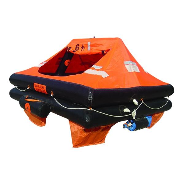 10Person Marine Inflatable Life Raft, Throw-over/Davit-launch/Self-righting life raft