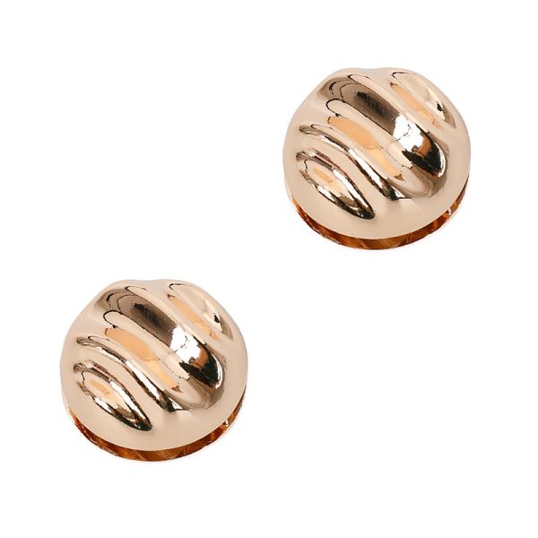 Delicate Round Embossed Metal Handbag Lock Hardware 2.7cm Custom Color