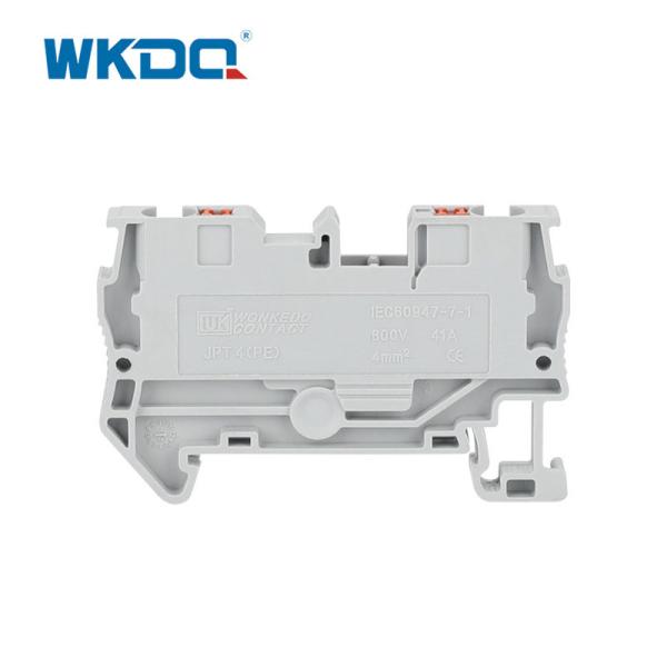 JPT 4 Low Voltage Spring Din Rail Push In Terminal Block Installation Without