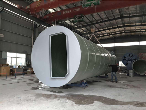 GRP Compact Integrated Water Lift Station for Flood Control Sewage Solution