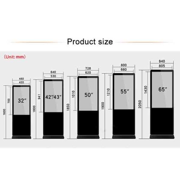 ROHS Certificate 32 Inch Digital Signage Floor Standing Digital Display