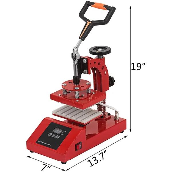 Red Manual Pen Heat Press Machine Sublimation Pen Printing Machine