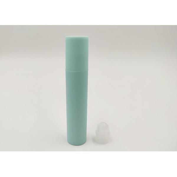Light Blue Lip Gloss Empty Tubes , Cute Empty Lip Gloss Containers With Plastic Roll Ball