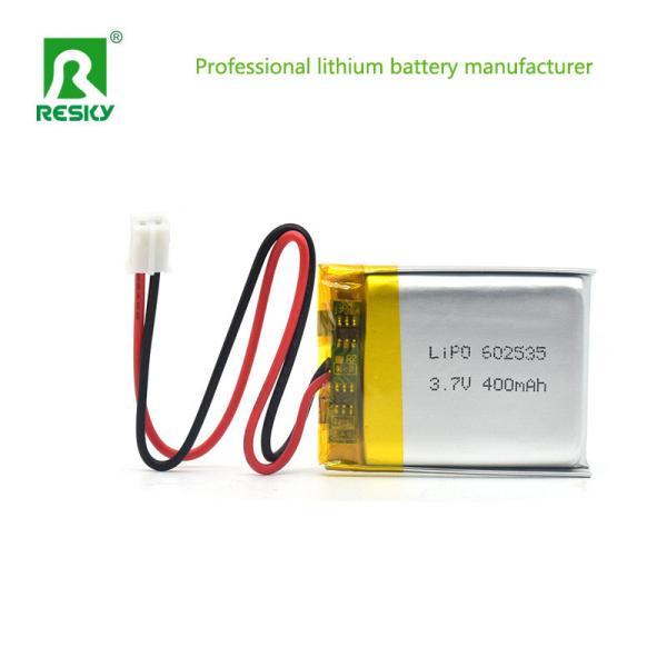 Square Lithium Polymer Battery Cell 602535 3.7V 4.2V 400mAh For Smart Watch