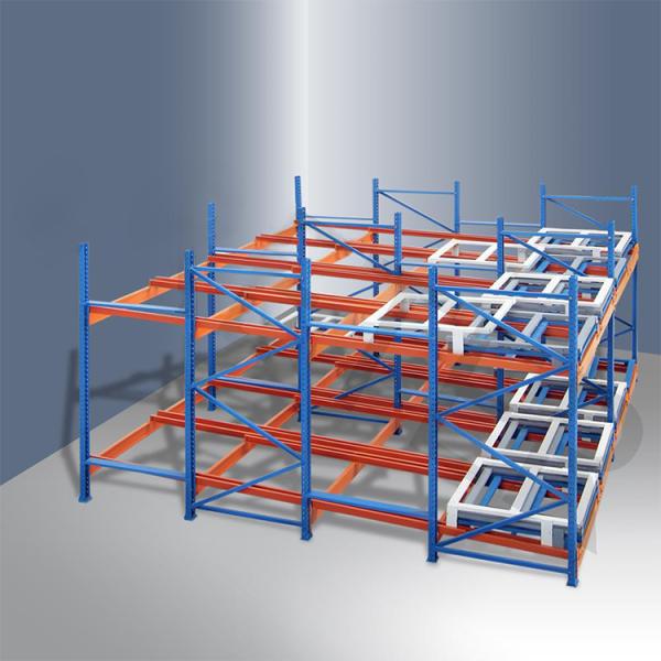 Cold Storage Push Back Racking System With Condensation Resistant Coatings
