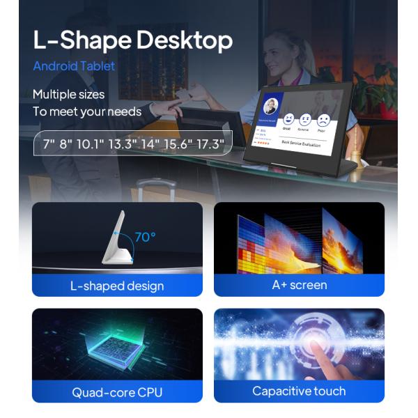 15.6-Inch SEO NFC Retail Tablet Rockchip L-Shaped Android 11 Restaurant Menu Tablet