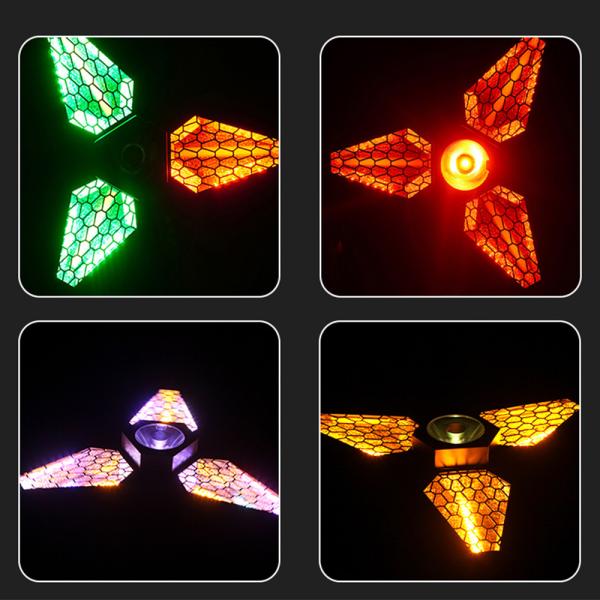 DMX Controlled LED RGB Maple Leaf Rotating Retro Light Versatile Background Effect Illumination For Enhanced Atmospheric