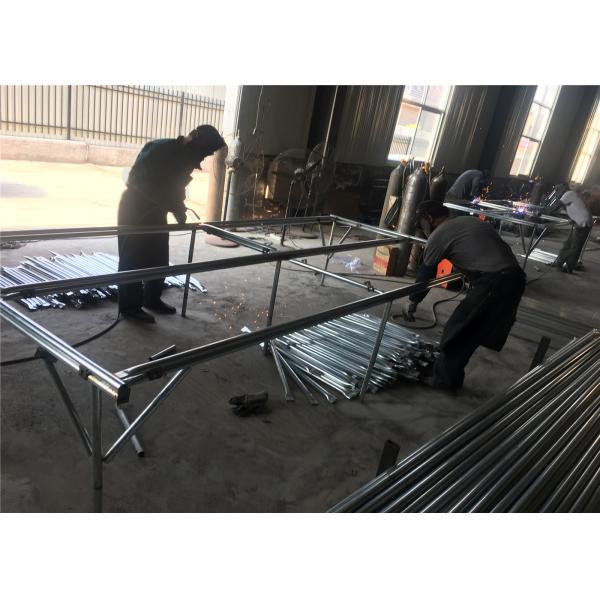 6'x12' temporary chain link fence panels OD 38mm tube wall thick 1.60mm mesh 63mm x 63mm