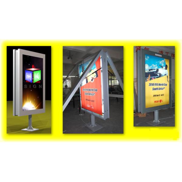 Freestanding Scrolling Lightboxes Backlit , Scrolling Poster Display Light Box 2 Sided