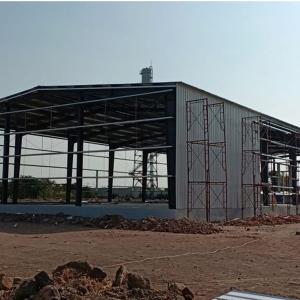 China Bolt / Weld Connect Portable Modular Metal Cladding Steel Structure Workshop Building with AISC / EN / JIS / GB Design Standard on sale