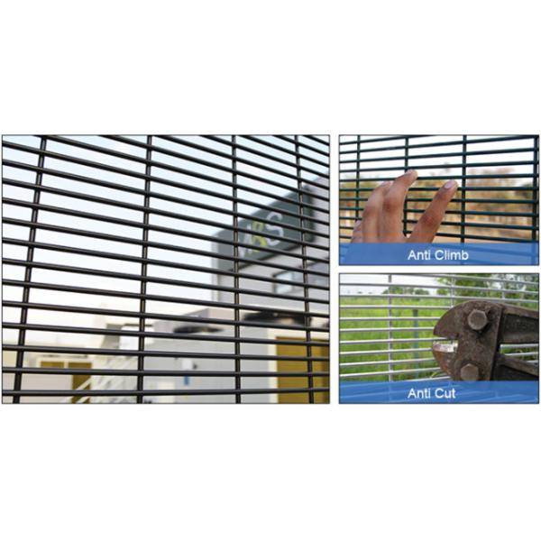 V Folding Anti Cut Anti Climb Fence 3" X 1/2" Hole Size 358 Welded Wire Mesh
