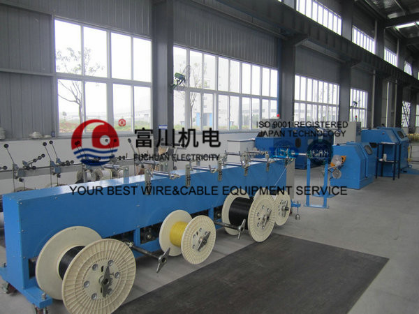 Silver Jacketed Wire Bunching Machine 18.5Kw Touch Screen Operation Equipment